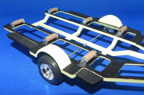 プラモデル組立品ボートトレーラー