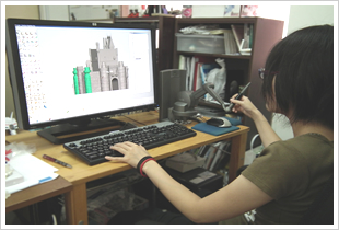 3Dモデリングの様子